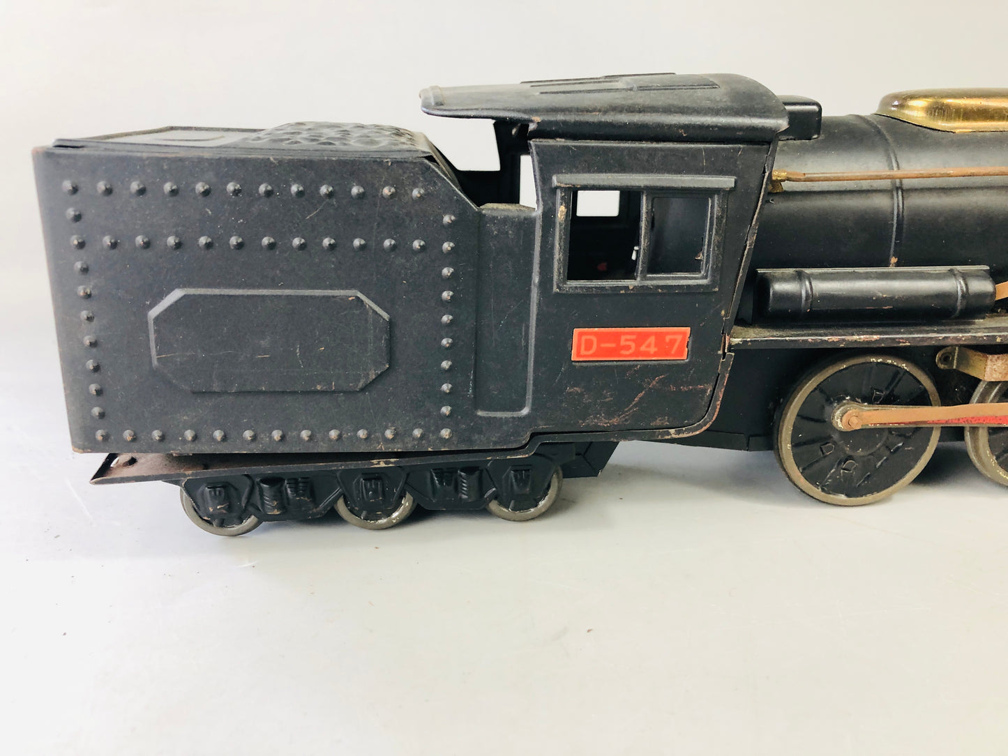 Y7115 TIN TOY Locomotive train vehicle D547 Japanese antique vintage interior