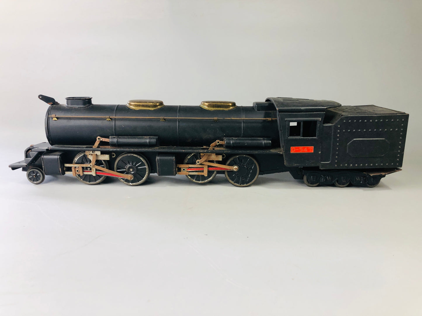 Y7115 TIN TOY Locomotive train vehicle D547 Japanese antique vintage interior